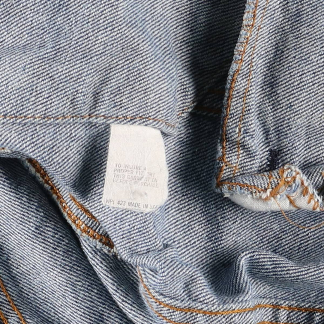 Vintage 1990'S Levi's 70506-0214 denim jacket, made in the USA, size S, men's size small cotton blue type Vintage Second Hand