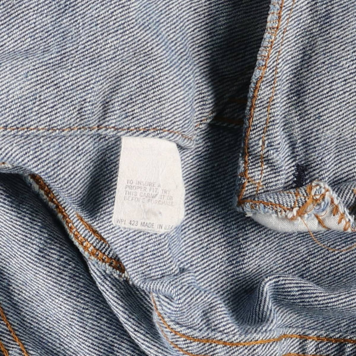 Vintage 1990'S Levi's 70506-0214 denim jacket, made in the USA, size S, men's size small cotton blue type Vintage Second Hand