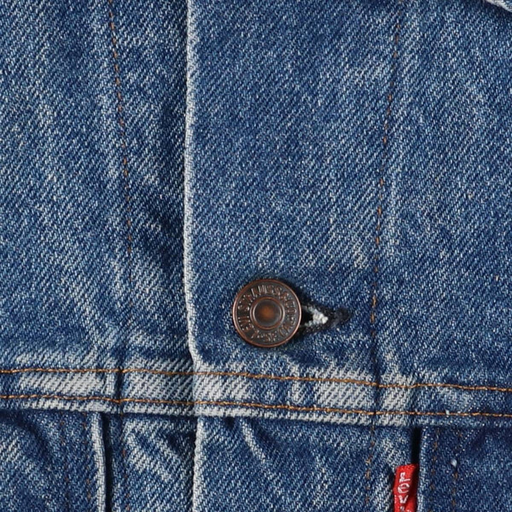 Vintage 1990'S Levi's 70506-0214 denim jacket, made in the USA, size S, men's size small cotton blue type Vintage Second Hand