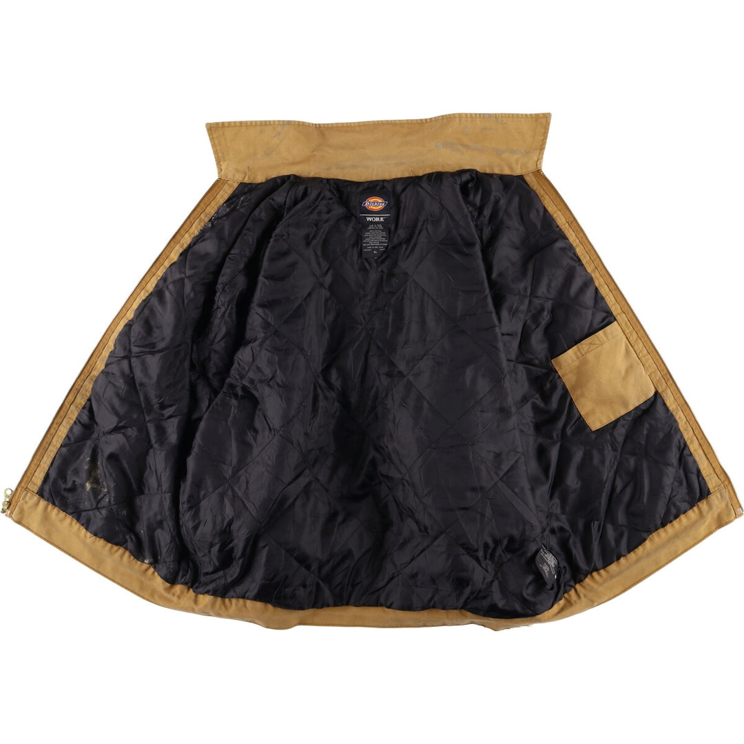 Dickies Ridge Coat Type Duck Work Jacket, Men's XL cotton beige type brown Vintage Second Hand