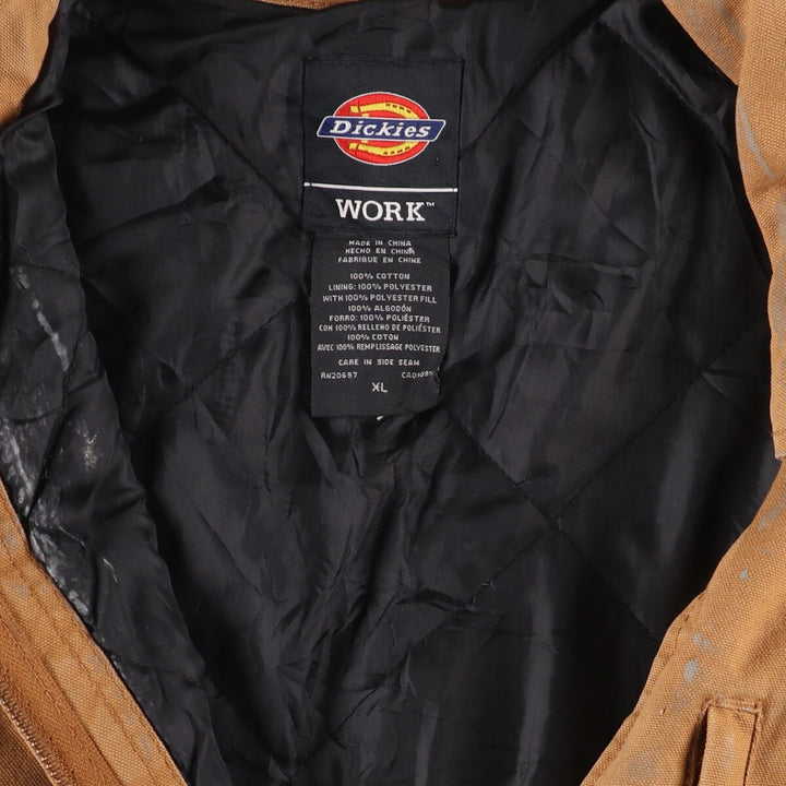 Dickies Ridge Coat Type Duck Work Jacket, Men's XL cotton beige type brown Vintage Second Hand