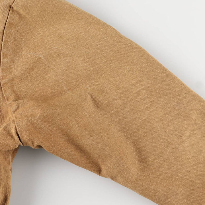 90'S Vintage Dickies Active Jacket Duck Full Zip Hoodie, Men's XL cotton ocher yellow type Vintage Second Hand