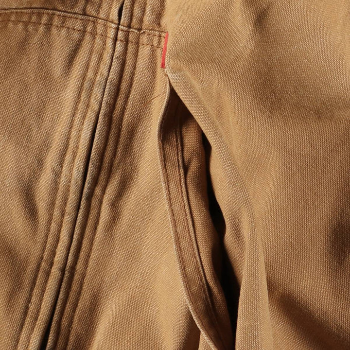 90'S Vintage Dickies Active Jacket Duck Full Zip Hoodie, Men's XL cotton ocher yellow type Vintage Second Hand