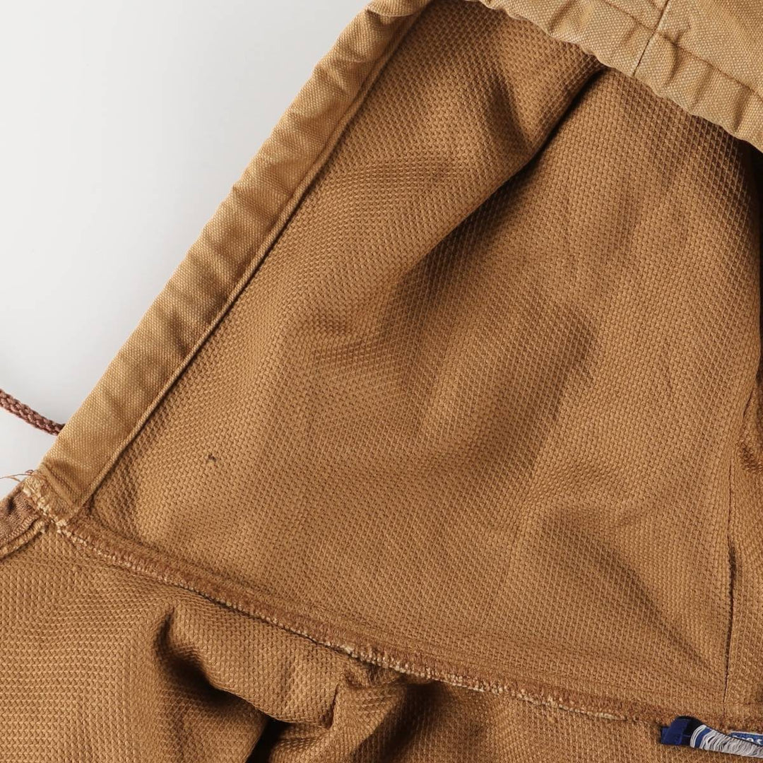 90'S Vintage Dickies Active Jacket Duck Full Zip Hoodie, Men's XL cotton ocher yellow type Vintage Second Hand