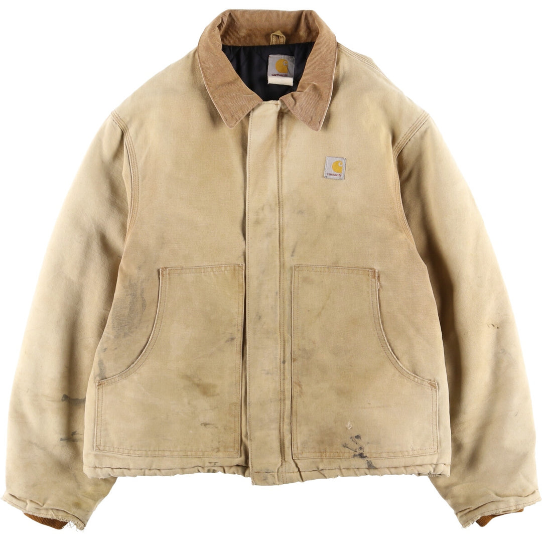 Carhartt Padded Traditional Duck Work Jacket, Men's XXL unclear unbleached Vintage Second Hand