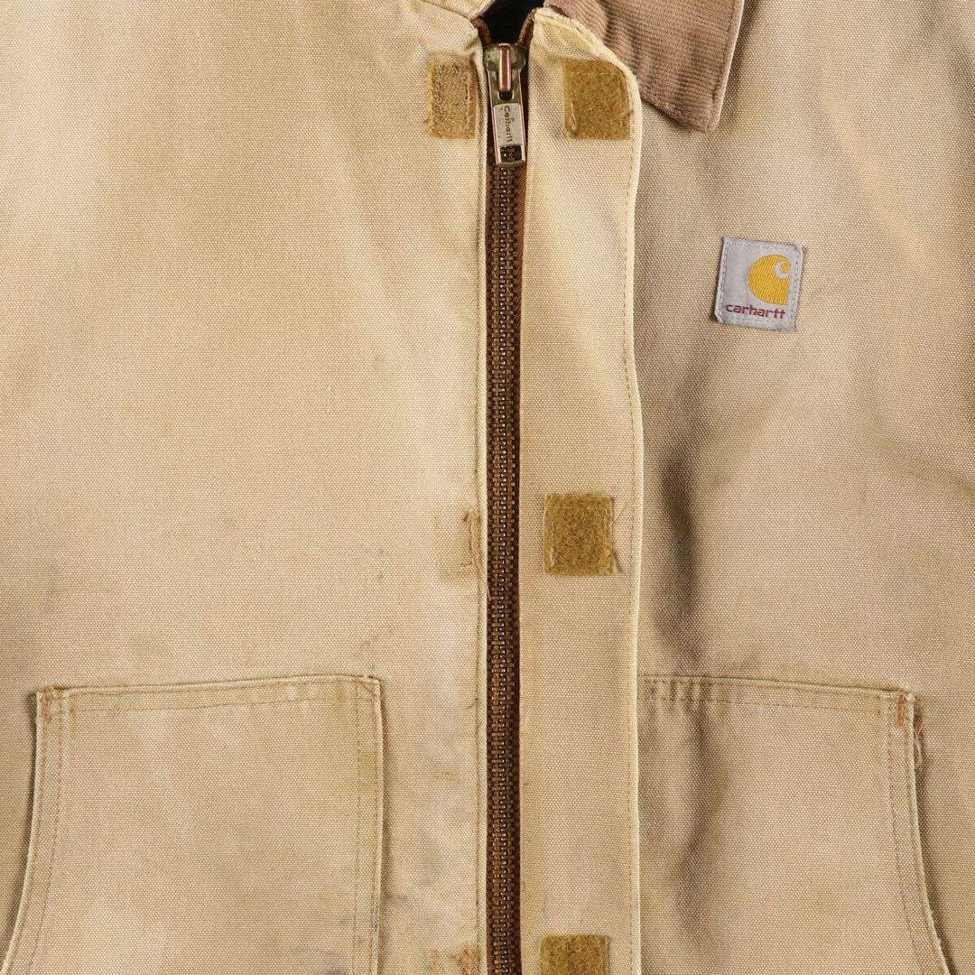 Carhartt Padded Traditional Duck Work Jacket, Men's XXL unclear unbleached Vintage Second Hand
