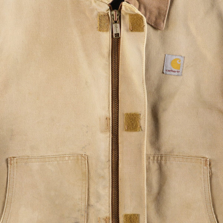 Carhartt Padded Traditional Duck Work Jacket, Men's XXL unclear unbleached Vintage Second Hand