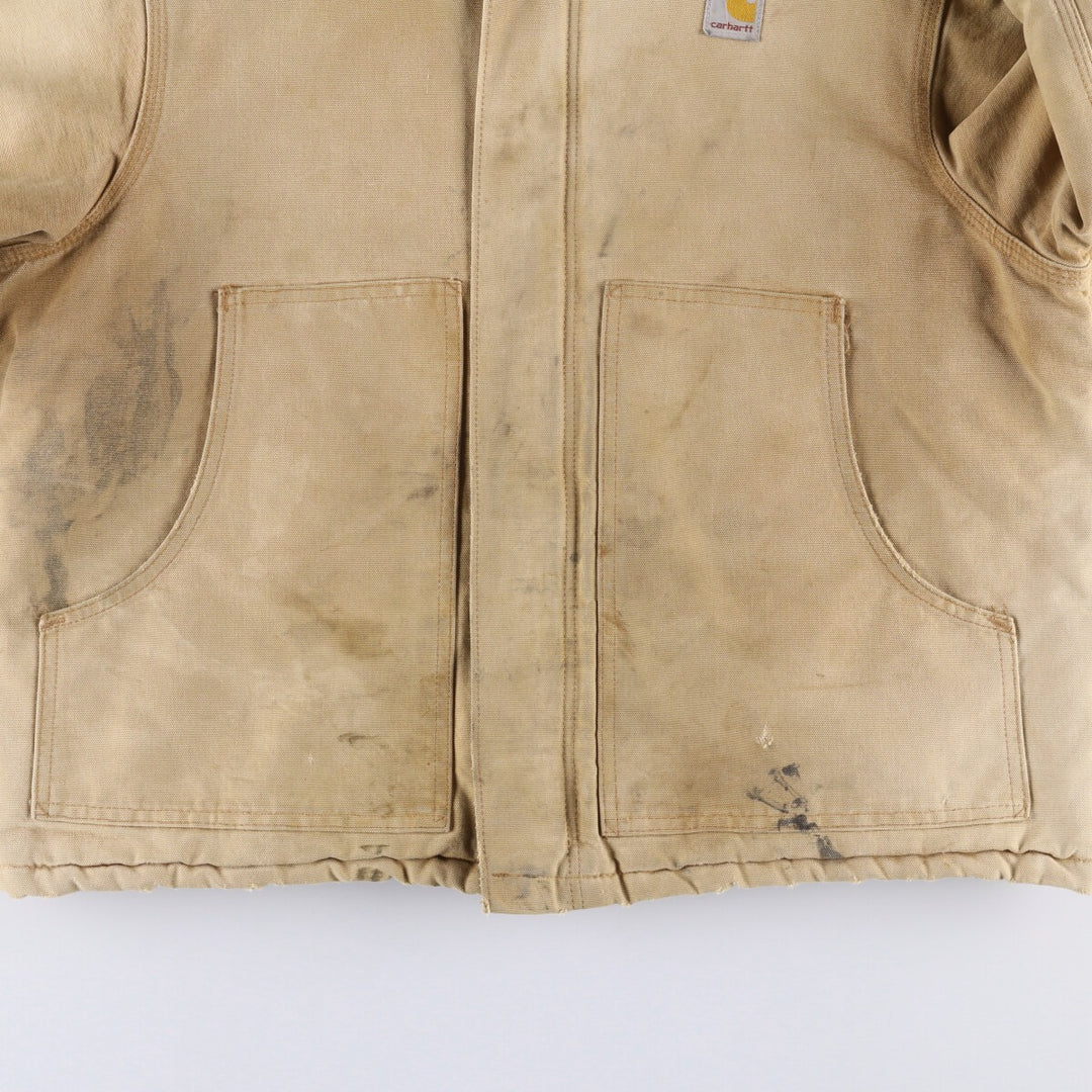 Carhartt Padded Traditional Duck Work Jacket, Men's XXL unclear unbleached Vintage Second Hand