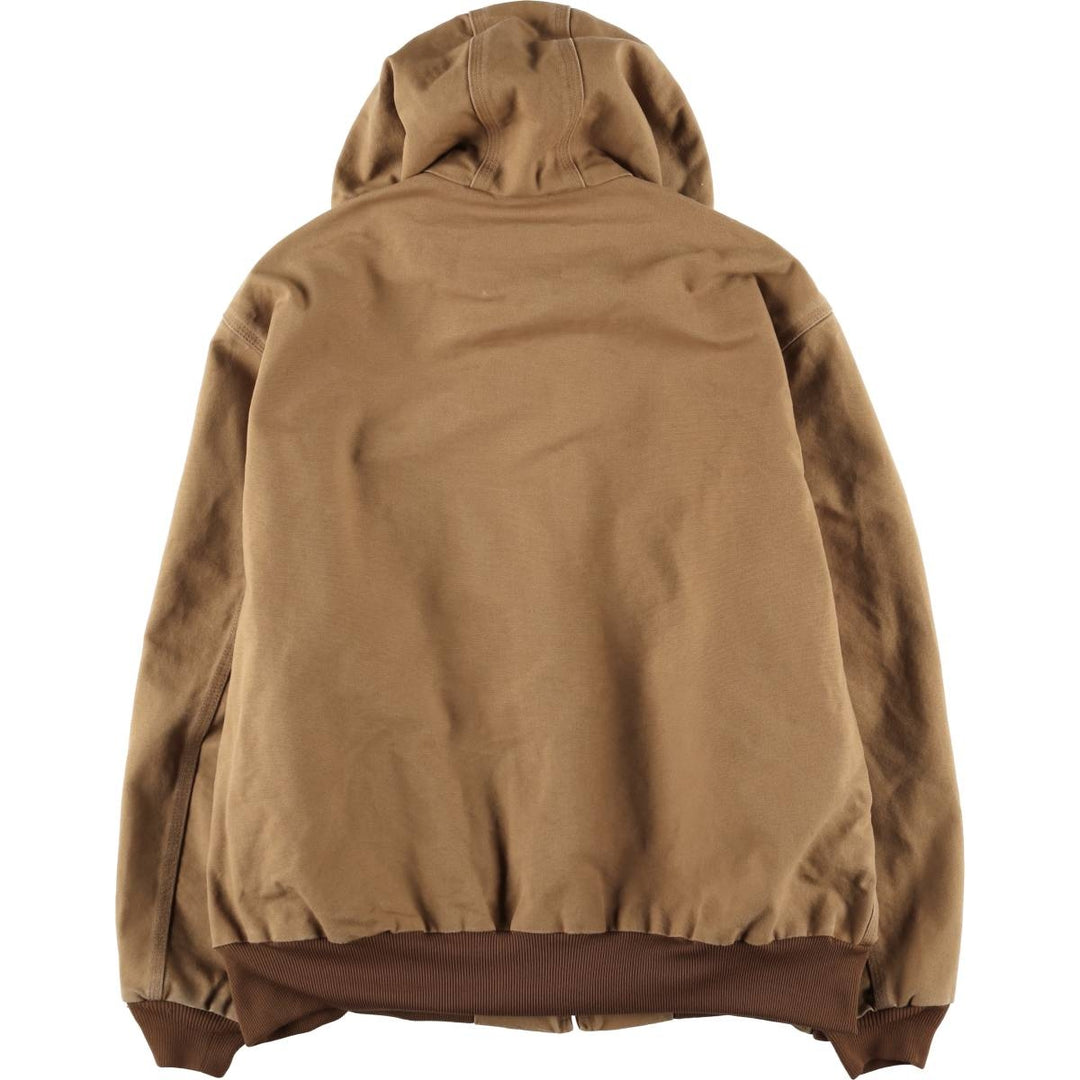 Carhartt Active Jacket Duck Full Zip Parka Made in USA Men's XXL cotton brown type Vintage Second Hand