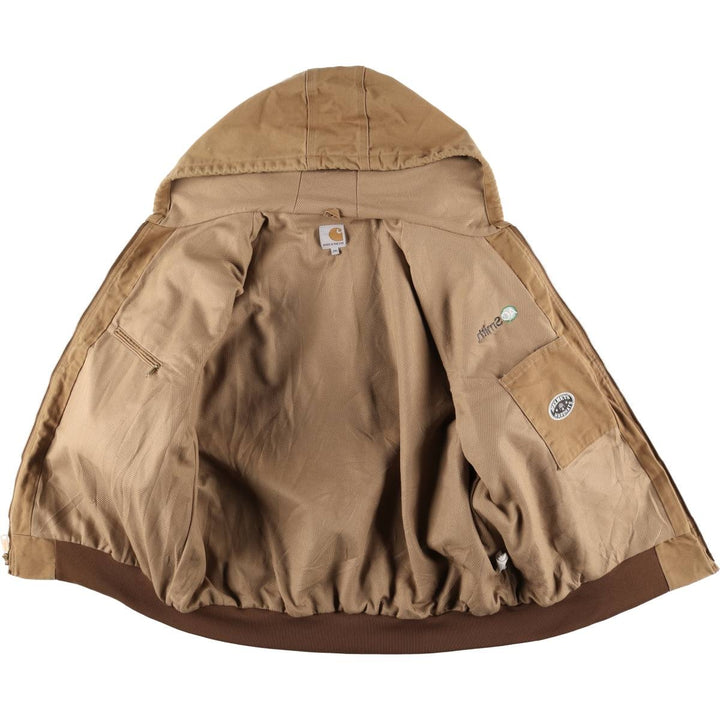 Carhartt Active Jacket Duck Full Zip Parka Made in USA Men's XXL cotton brown type Vintage Second Hand
