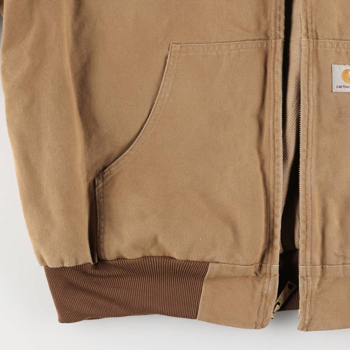 Carhartt Active Jacket Duck Full Zip Parka Made in USA Men's XXL cotton brown type Vintage Second Hand