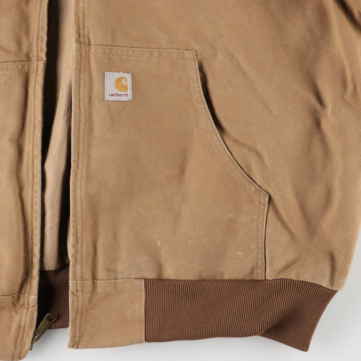 Carhartt Active Jacket Duck Full Zip Parka Made in USA Men's XXL cotton brown type Vintage Second Hand