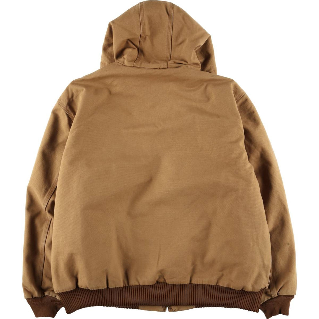 Carhartt Padded Active Jacket, Duck Full-Zip Parka, Made in USA, Men's XXL cotton brown type Vintage Second Hand