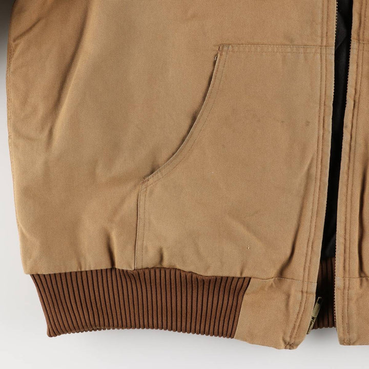 Carhartt Padded Active Jacket, Duck Full-Zip Parka, Made in USA, Men's XXL cotton brown type Vintage Second Hand