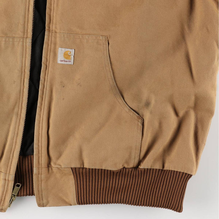 Carhartt Padded Active Jacket, Duck Full-Zip Parka, Made in USA, Men's XXL cotton brown type Vintage Second Hand