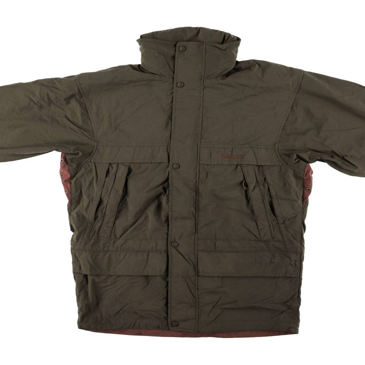 Vintage 90'S Timberland WeatherGear nylon jacket, men's size M Nylon Khaki type Vintage Second Hand