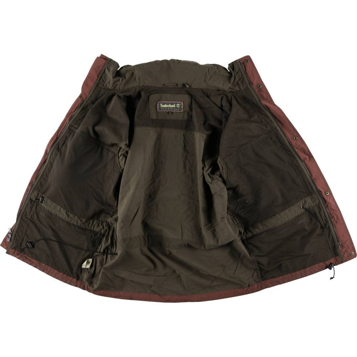 Vintage 90'S Timberland WeatherGear nylon jacket, men's size M Nylon Khaki type Vintage Second Hand