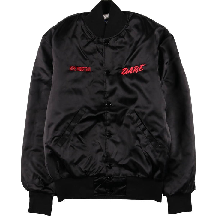 Vintage 1980'S Holloway Dare padded nylon blouson, size M, men's Nylon black type Vintage Second Hand