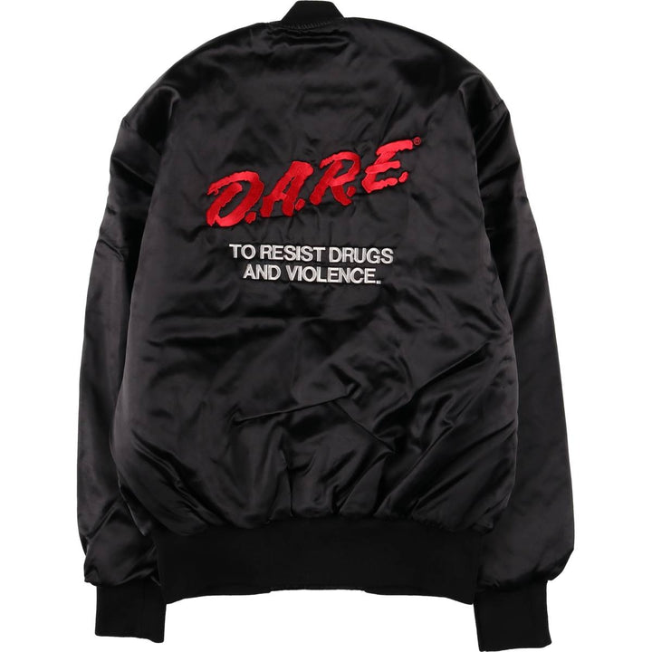 Vintage 1980'S Holloway Dare padded nylon blouson, size M, men's Nylon black type Vintage Second Hand