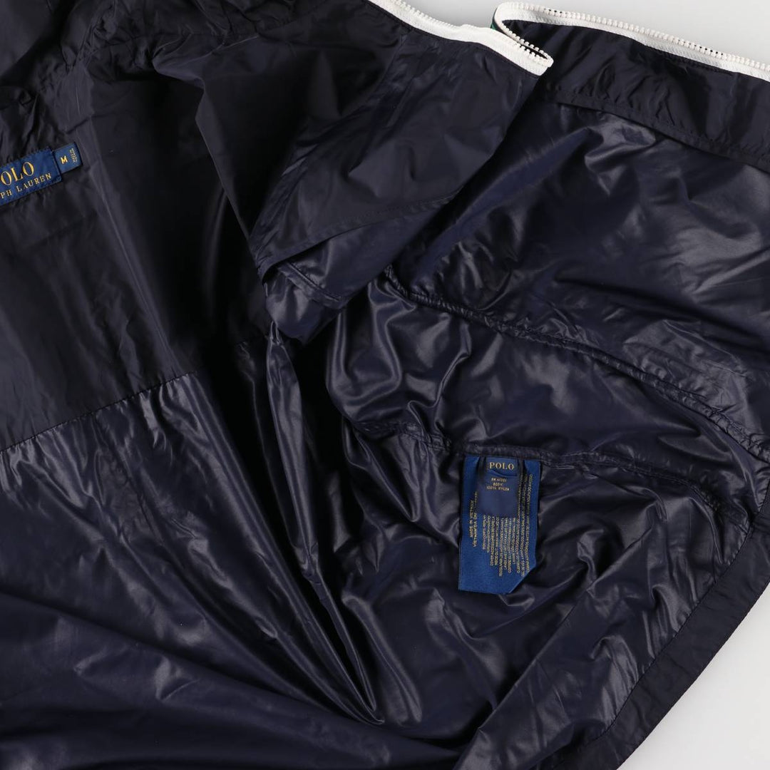 Ralph Lauren POLO RALPH LAUREN nylon parka, men's size M Nylon navy blue type Vintage Second Hand