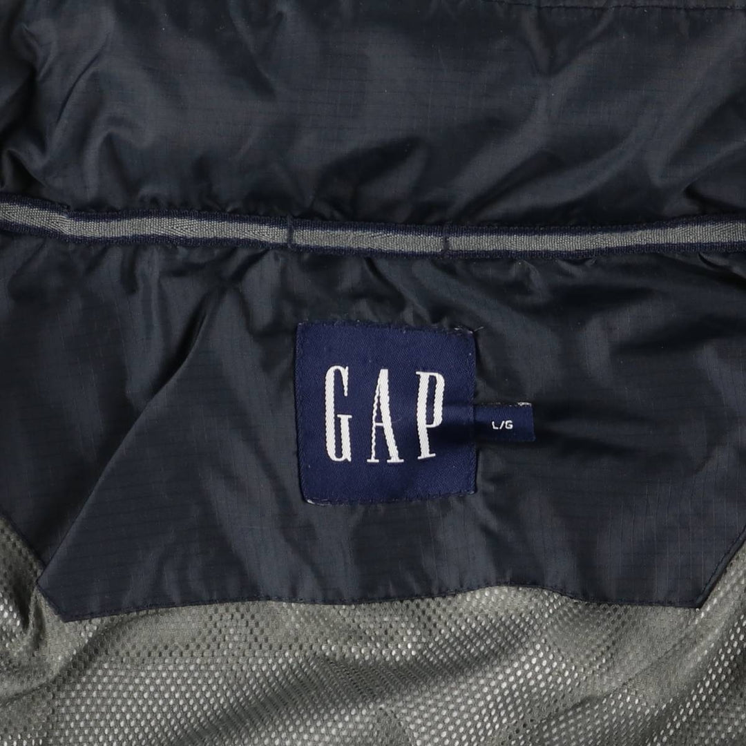2000'S GAP windbreaker, men's size L Polyurethane navy blue type Vintage Second Hand