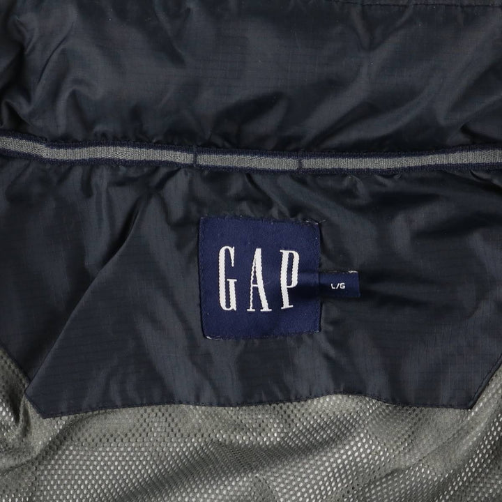 2000'S GAP windbreaker, men's size L Polyurethane navy blue type Vintage Second Hand