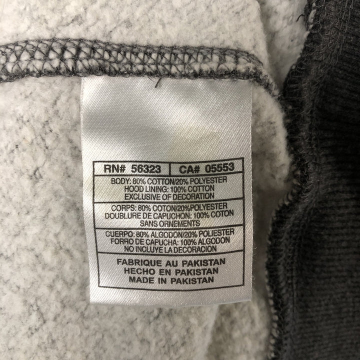 2000'S Nike athletic dept sweatshirt full-zip hoodie, men's size XL cotton Charcoal Vintage Second Hand