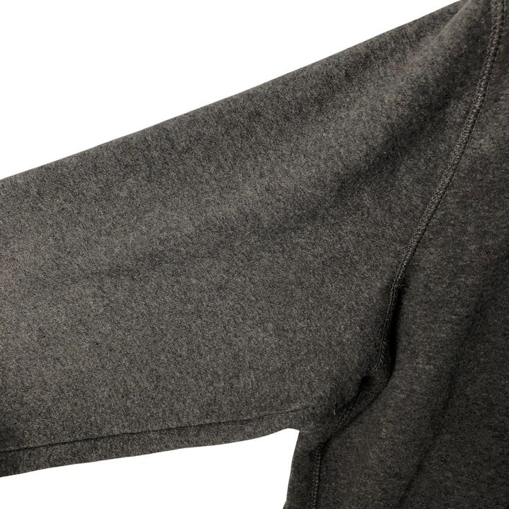 2000'S Nike athletic dept sweatshirt full-zip hoodie, men's size XL cotton Charcoal Vintage Second Hand