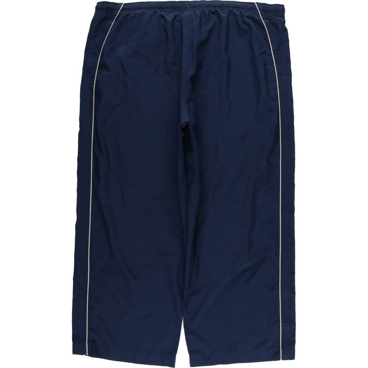 00'S Nike Warm-up Pants, Nylon Pants, Rustling Pants, Men's XL Size polyester navy blue type Vintage Second Hand