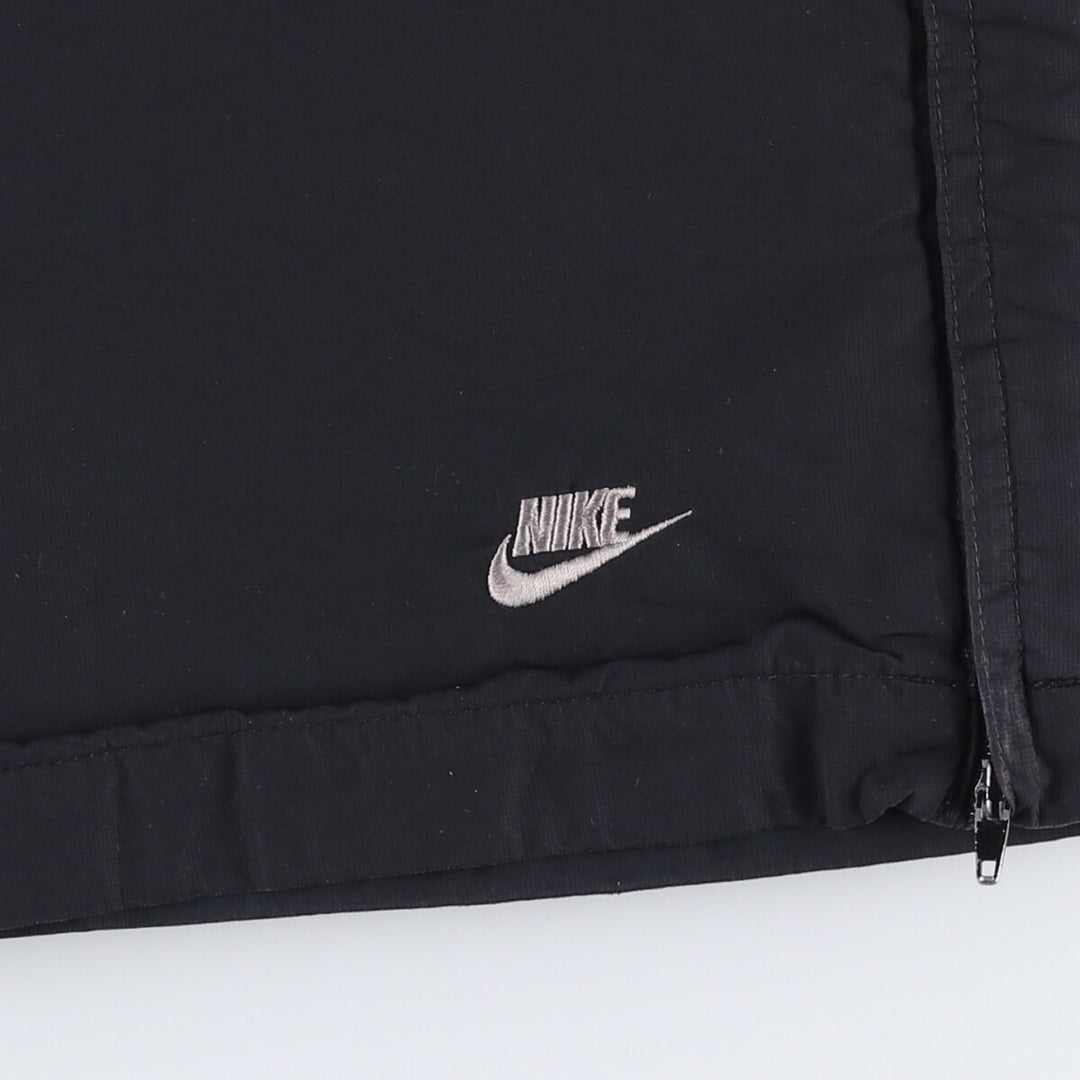 Nike warm-up pants, nylon pants, crinkle pants, men's size M polyester black type Vintage Second Hand