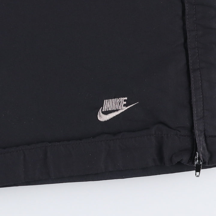 Nike warm-up pants, nylon pants, crinkle pants, men's size M polyester black type Vintage Second Hand