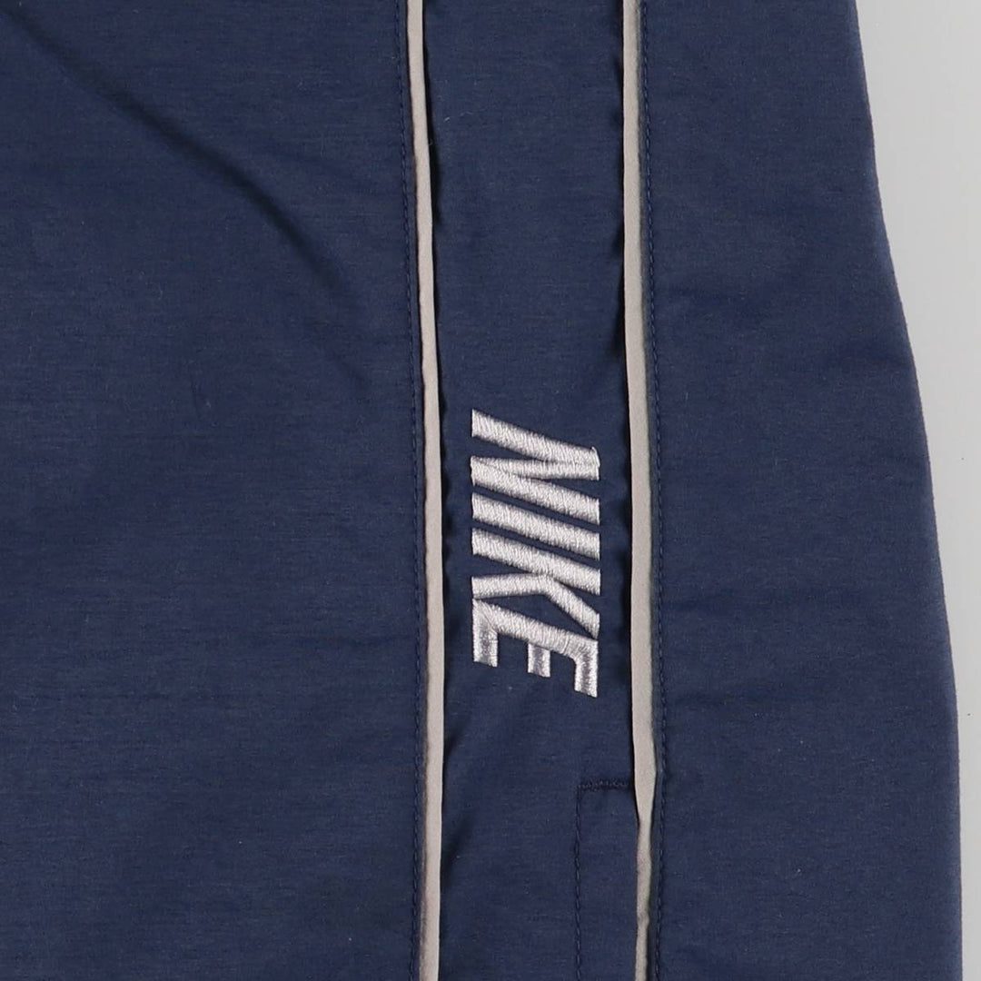 00'S Nike Warm-up Pants, Nylon Pants, Rustling Pants, Men's XL Size polyester navy blue type Vintage Second Hand