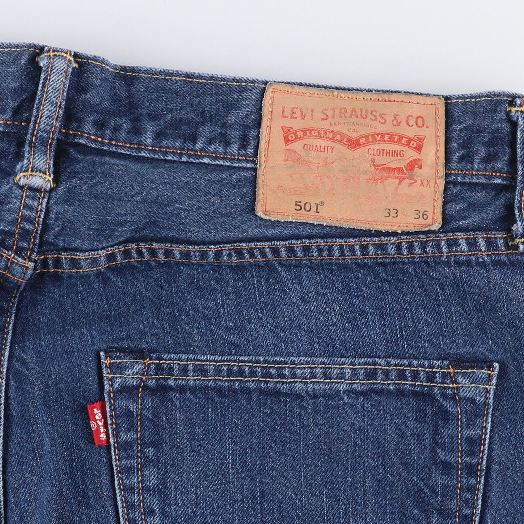 Levi's 501 straight denim pants for men, size W36 cotton blue type Vintage Second Hand