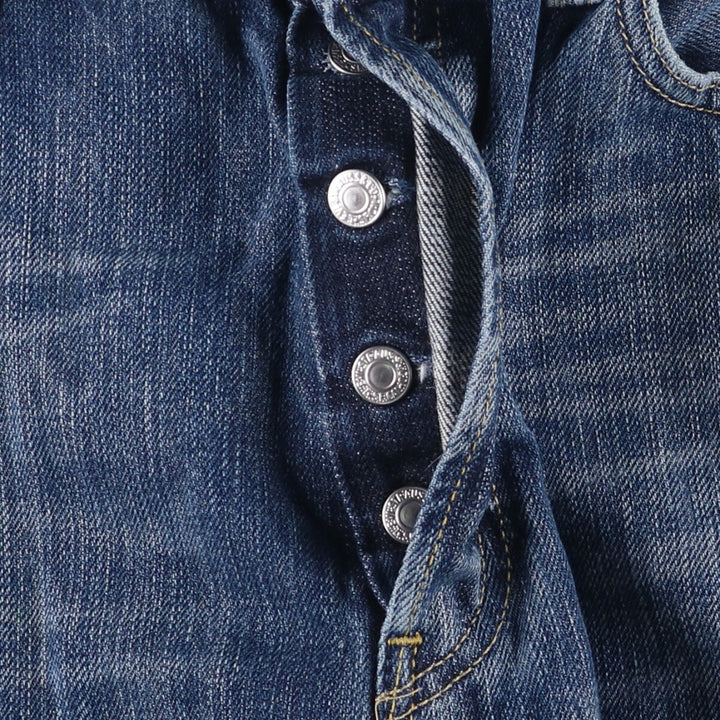 Levi's 501 Euro Model Cut-Off Straight Denim Pants, Men's Size W35 cotton blue type Vintage Second Hand