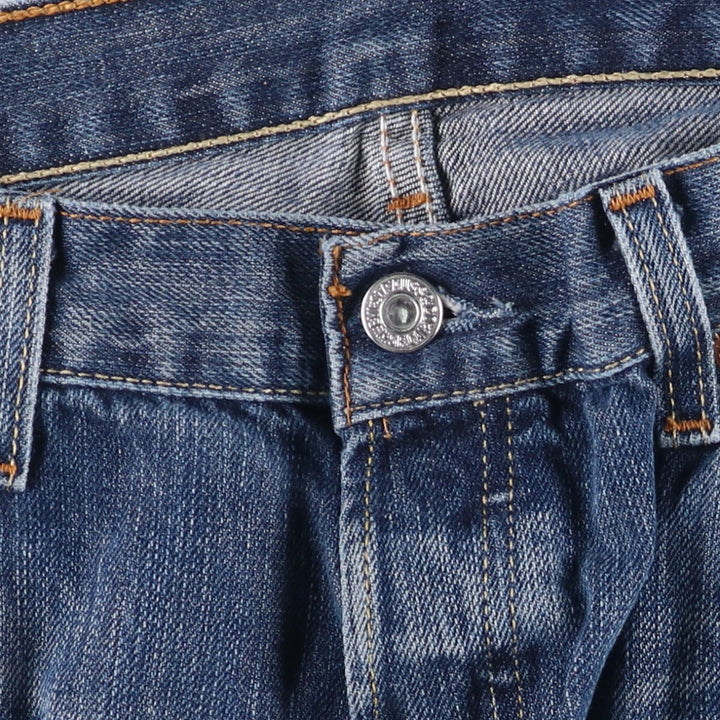 Levi's 501 Euro Model Cut-Off Straight Denim Pants, Men's Size W35 cotton blue type Vintage Second Hand