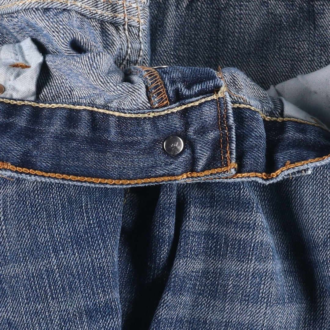 Levi's 501 Euro Model Cut-Off Straight Denim Pants, Men's Size W35 cotton blue type Vintage Second Hand