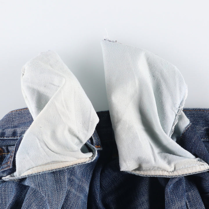 Levi's 501 Euro Model Cut-Off Straight Denim Pants, Men's Size W35 cotton blue type Vintage Second Hand