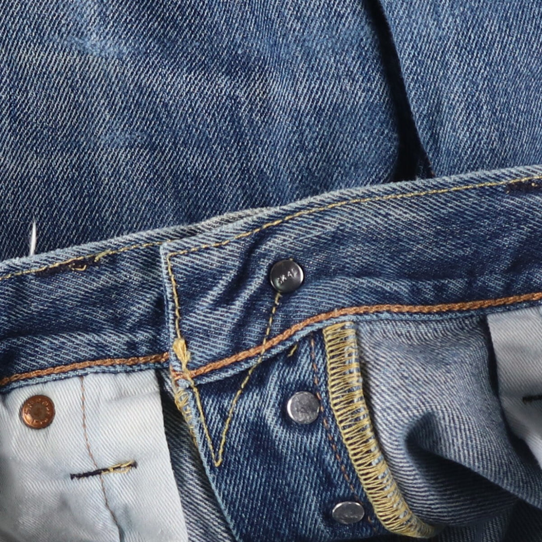 Levi's 501 straight denim pants for men, size W35 cotton blue type Vintage Second Hand