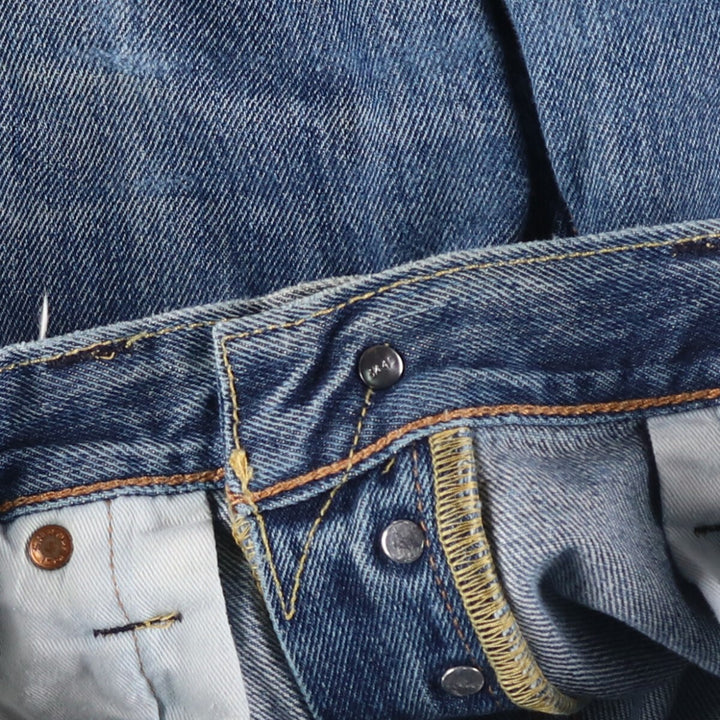 Levi's 501 straight denim pants for men, size W35 cotton blue type Vintage Second Hand