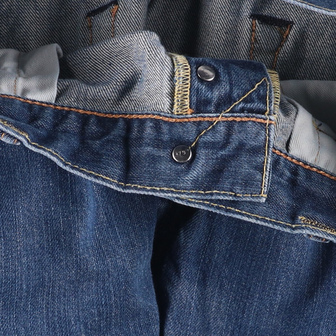 Levi's 501 straight denim pants for men, size W34 cotton blue type Vintage Second Hand
