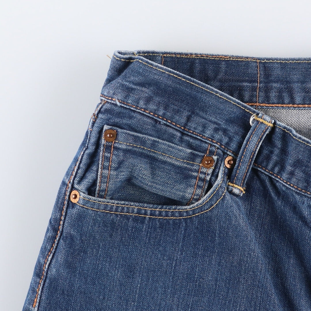Levi's 501 straight denim pants for men, size W34 cotton blue type Vintage Second Hand