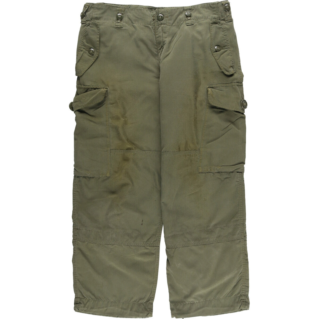 90'S Canadian Military Cargo Pants, Combat Pants, Short unclear Khaki type Vintage Second Hand