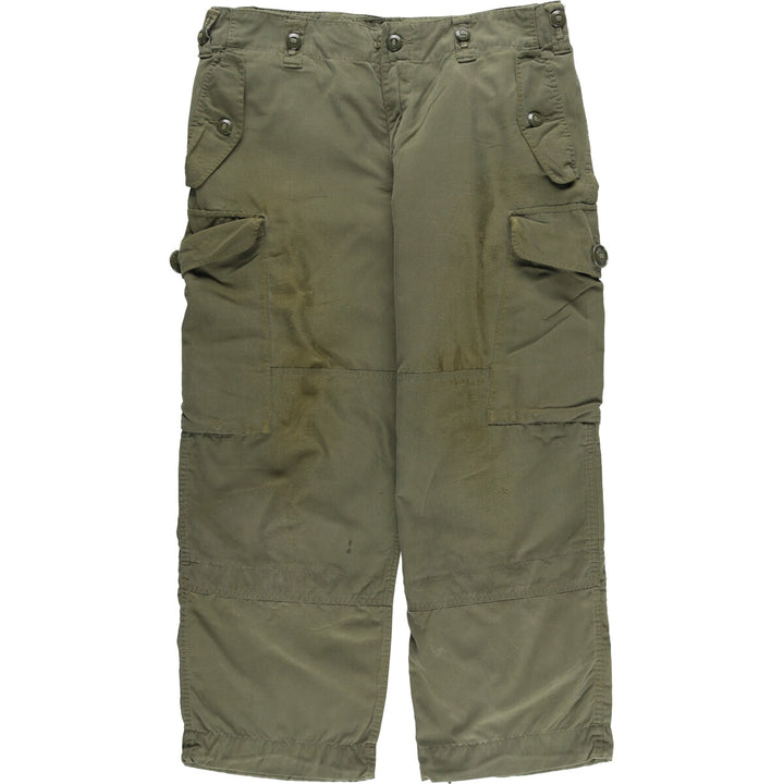90'S Canadian Military Cargo Pants, Combat Pants, Short unclear Khaki type Vintage Second Hand