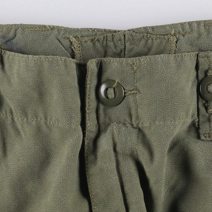 90'S Canadian Military Cargo Pants, Combat Pants, Short unclear Khaki type Vintage Second Hand