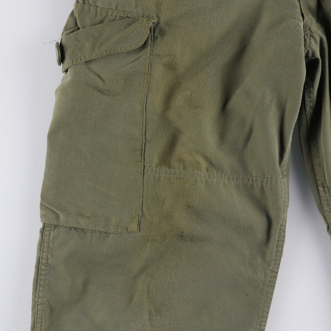 90'S Canadian Military Cargo Pants, Combat Pants, Short unclear Khaki type Vintage Second Hand