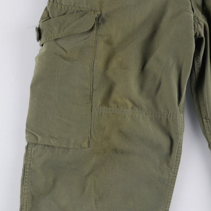 90'S Canadian Military Cargo Pants, Combat Pants, Short unclear Khaki type Vintage Second Hand
