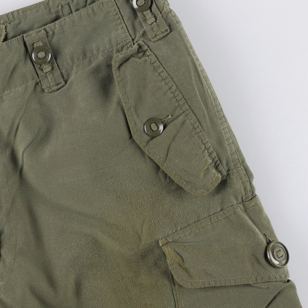 90'S Canadian Military Cargo Pants, Combat Pants, Short unclear Khaki type Vintage Second Hand