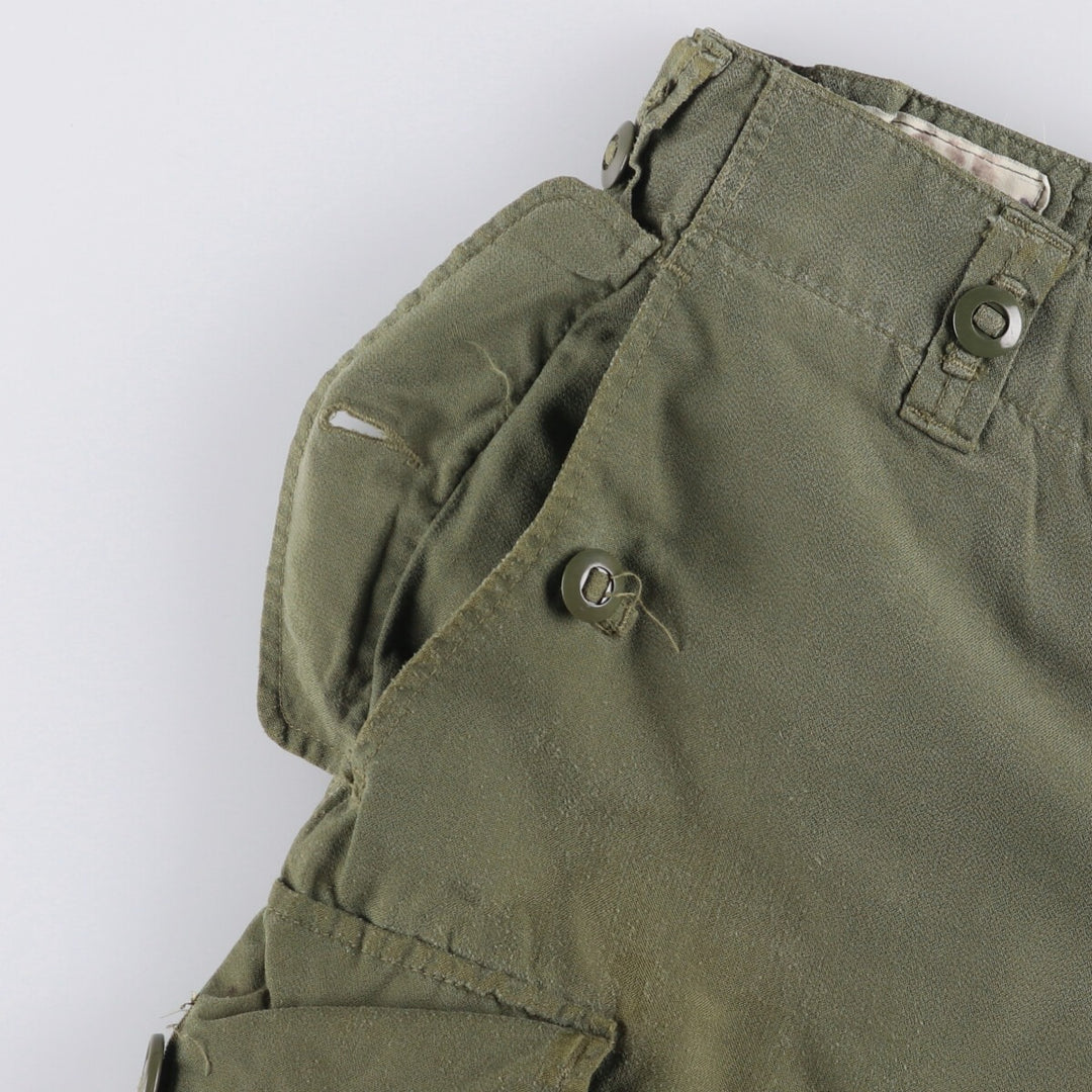 90'S Canadian Military Cargo Pants, Combat Pants, Short unclear Khaki type Vintage Second Hand