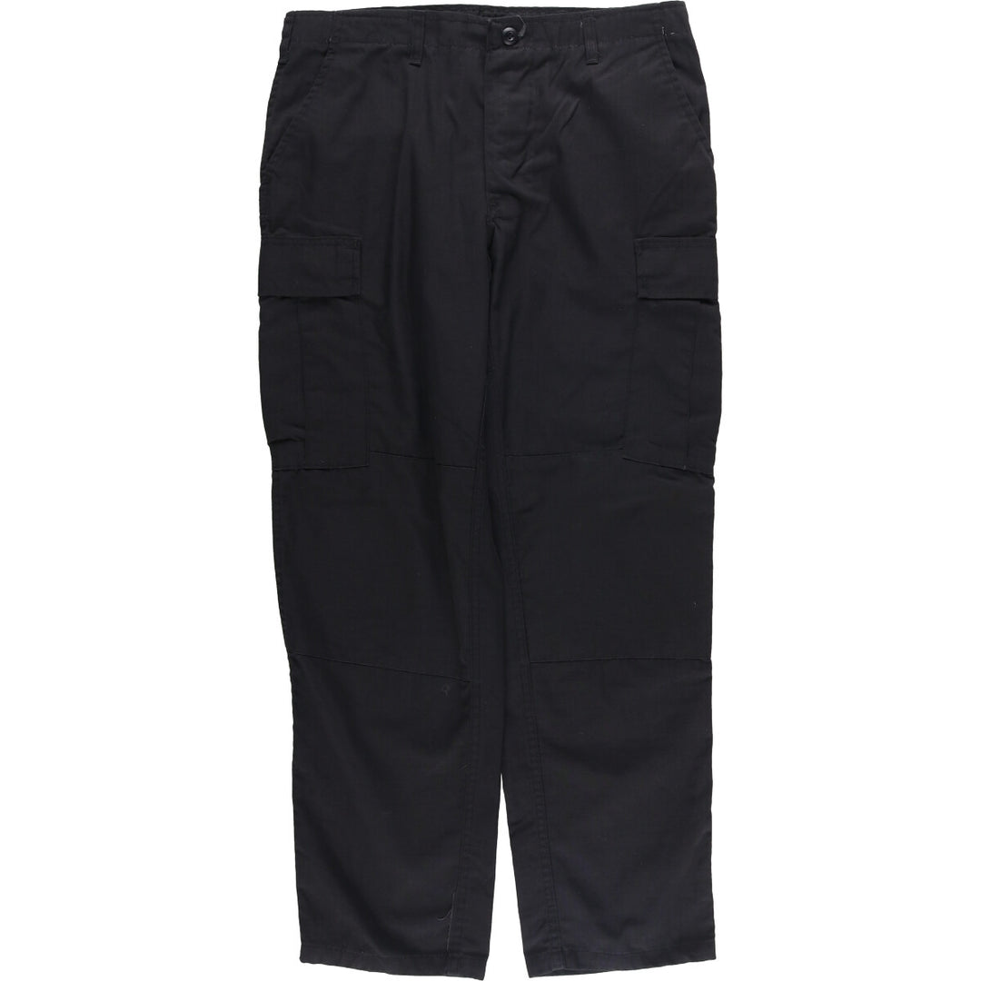 Civilian Ripstop Military Cargo Pants, Combat Pants, Made in USA, Medium-Regular, Men's Size M polyester black type Vintage Second Hand