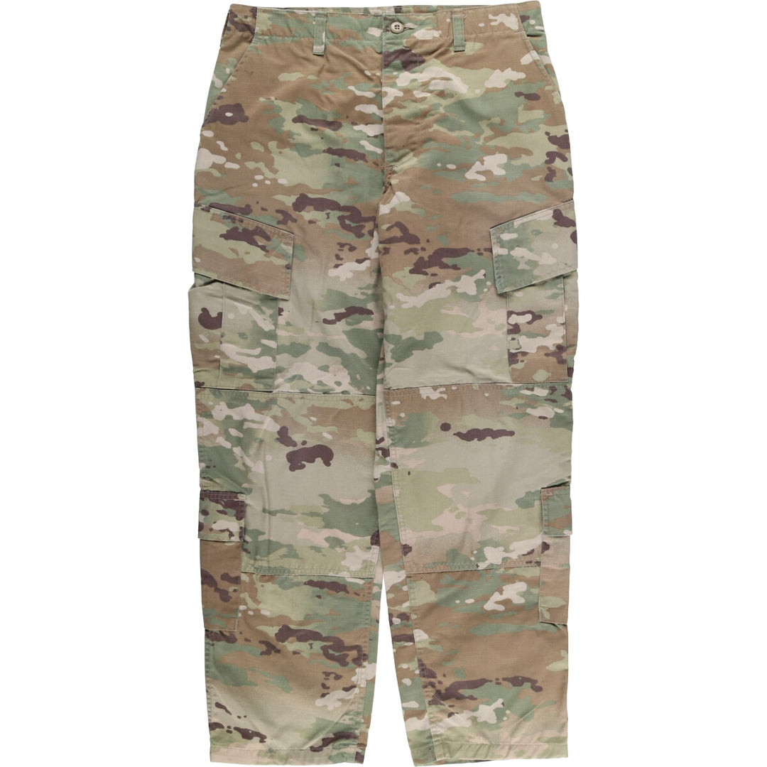 Authentic US military Multicam Camo Ripstop Military Cargo Pants, Combat Pants, Made in USA, Men's Size W34 cotton Khaki type Vintage Second Hand